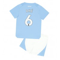 Manchester City Nathan Ake #6 Replica Home Minikit 2023-24 Short Sleeve (+ pants)